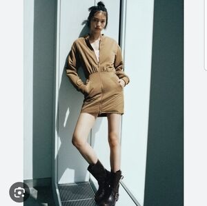 NWOT Zara Bomber Jacket Dress Size Small